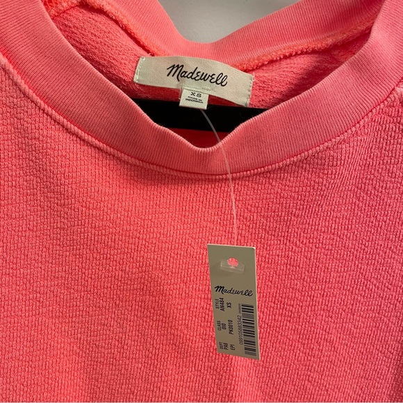 Madewell Terry Raglan Sweatshirt NWT Size XS - Picture 5 of 6